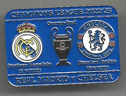 Badge Champions League 2022-23 Quarterfinal Real Madrid-Chelsea